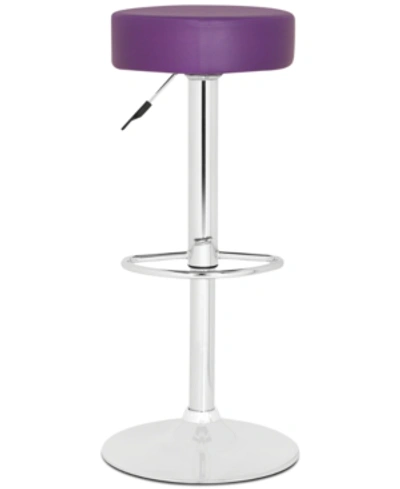 Safavieh Radium Adjustable Bar Stool In Purple
