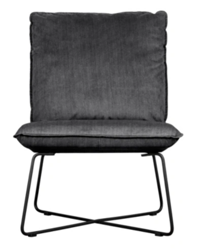Shop Tommy Hilfiger Ellington Armless Lounge Chair In Charcoal