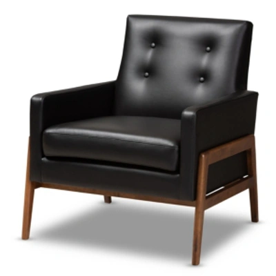 Shop Furniture Perris Lounge Chair In Black