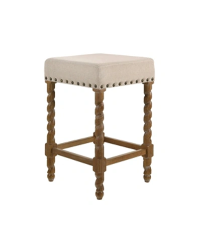 Carolina Classics Bailey 24" Counter Stool In Oak Linen