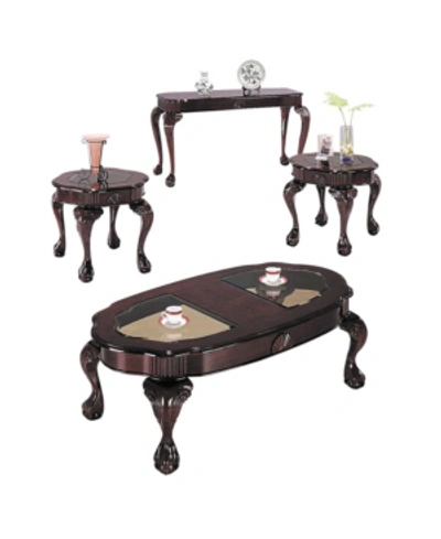 Shop Acme Furniture Canebury 3-piece Coffee-end Table Set In Brown
