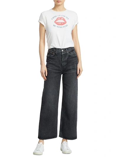 Shop Re/done Women's 60s Extreme Wide-leg Jeans In Shadow Wash