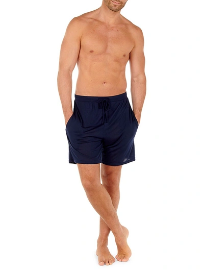 Shop Hom Men's Cocoo Lounge Shorts In Navy