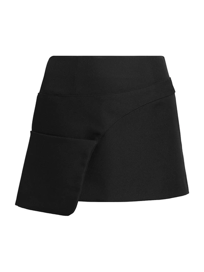 Shop Sandy Liang Fanny Pack Mini Skirt In Black