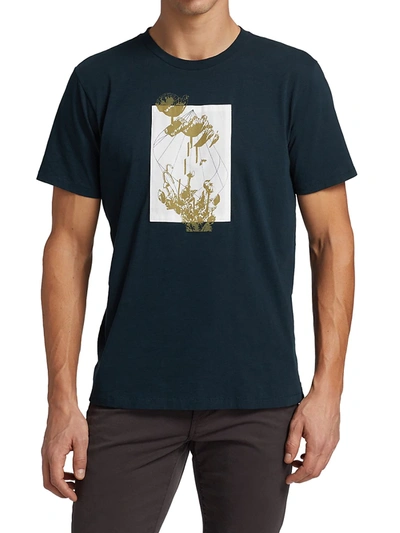 Glitched Floral Cotton Tee
