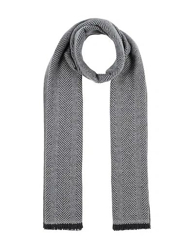 Shop Ermenegildo Zegna Scarves In Grey