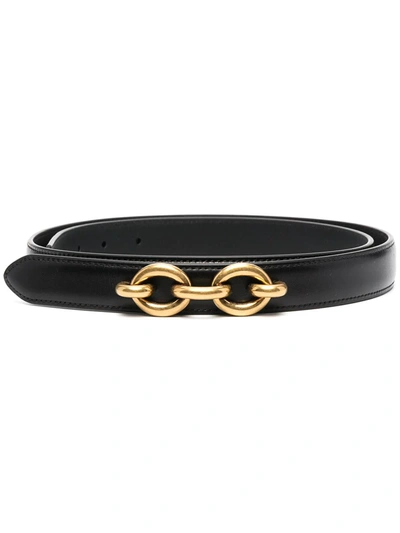 Shop Saint Laurent Chain-detail Belt In Black