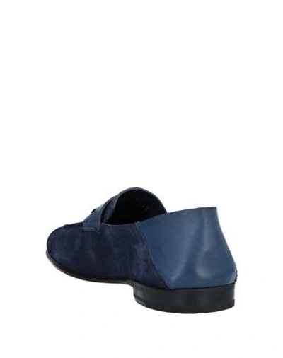 Shop Ermenegildo Zegna Loafers In Dark Blue