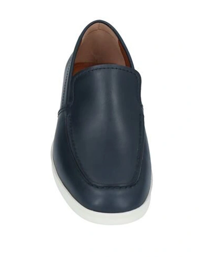 Shop Ermenegildo Zegna Loafers In Dark Blue