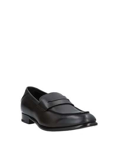 Shop Ermenegildo Zegna Loafers In Dark Brown