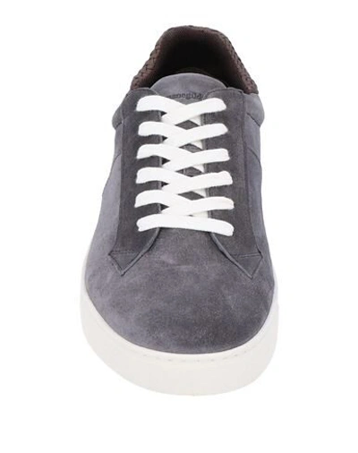 Shop Ermenegildo Zegna Sneakers In Lead