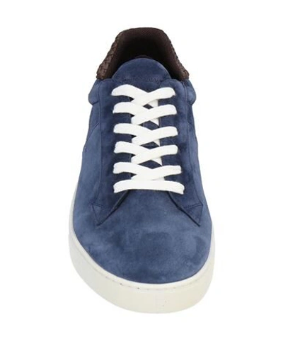 Shop Ermenegildo Zegna Sneakers In Slate Blue