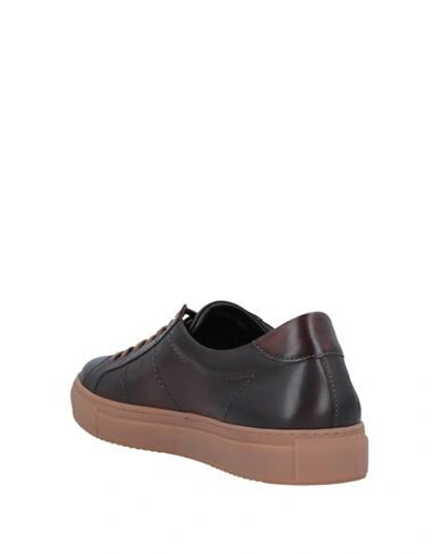 Shop J.wilton Sneakers In Dark Brown