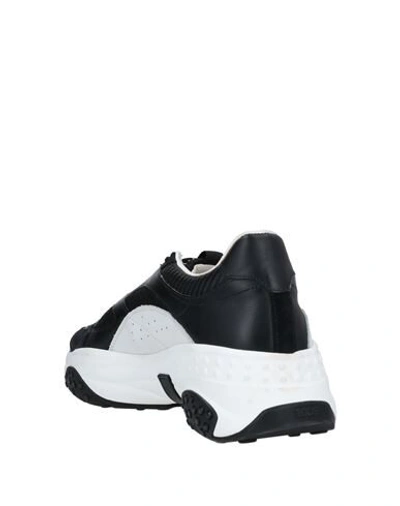Shop Tod's Man Sneakers Black Size 7 Textile Fibers, Soft Leather