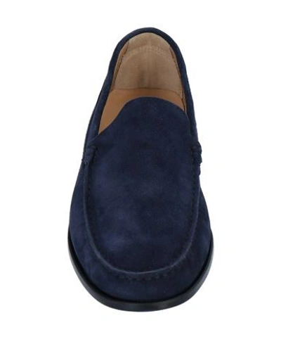 Shop Manila Man Loafers Midnight Blue Size 7.5 Soft Leather In Dark Blue
