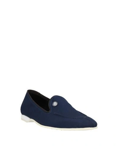 Shop Alberto Fasciani Loafers In Dark Blue