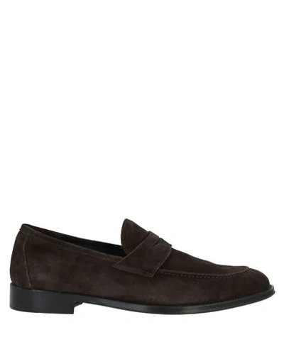 Shop Alexander Trend Loafers In Dark Brown