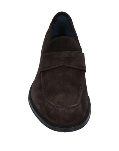 Shop Alexander Trend Loafers In Dark Brown