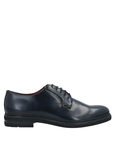 Shop Alexander Trend Lace-up Shoes In Dark Blue