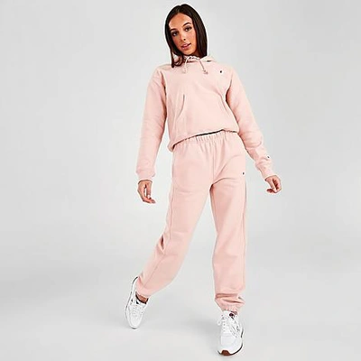 Reverse Weave Boyfriend Sweatpants In Hush Pink