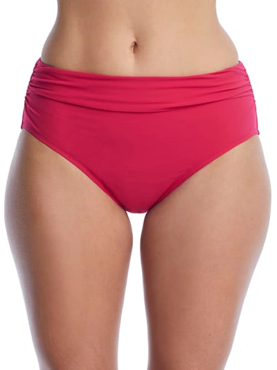 Shop Profile By Gottex Tutti Frutti Shirred Bikini Bottom In Pink