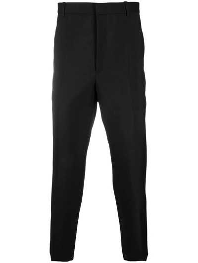 Shop Jil Sander Cropped Tailored Trousers In Black