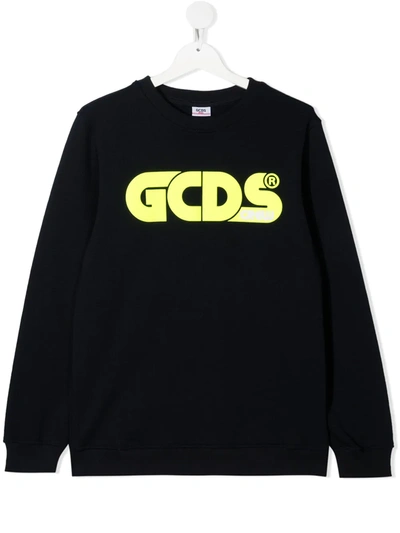 Shop Gcds Teen Logo-print Sweatshirt In Blue