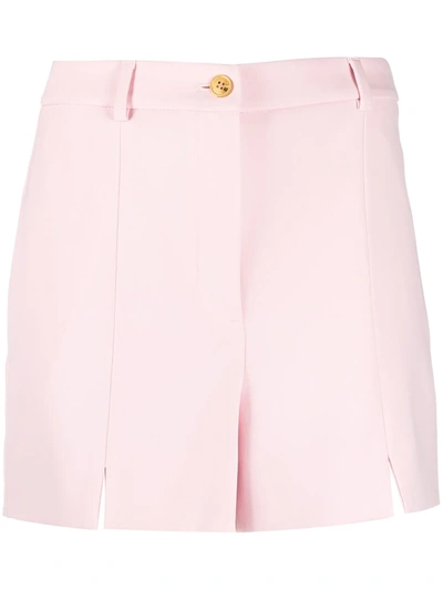 Shop Boutique Moschino Front-slit Shorts In Pink