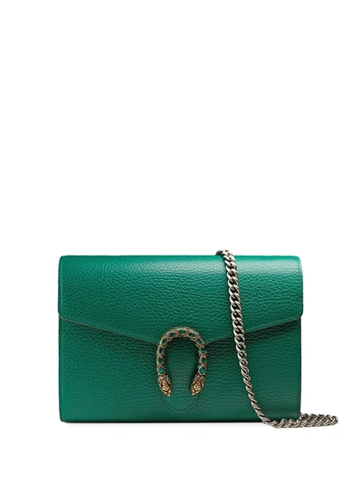 Shop Gucci Mini Dionysus Chain Bag In Green