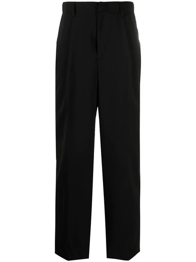 Shop Juunj Straight-leg Tailored Trousers In Black