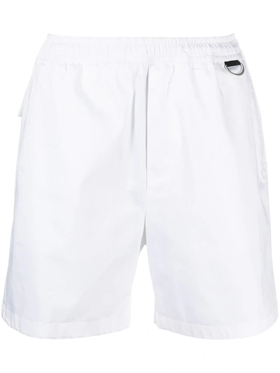 Shop Low Brand Elastic Waist Shorts In White
