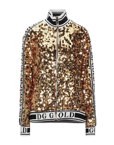 Shop Dolce & Gabbana Sweatshirts In Gold