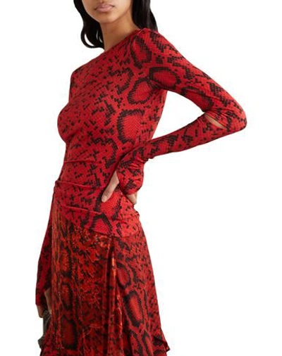 Shop Preen By Thornton Bregazzi Woman T-shirt Red Size Xl Polyester, Elastane