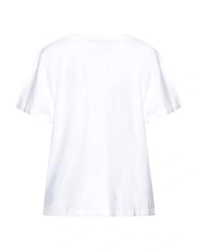 Shop 19.70 Nineteen Seventy Woman T-shirt White Size 6 Eco Leather