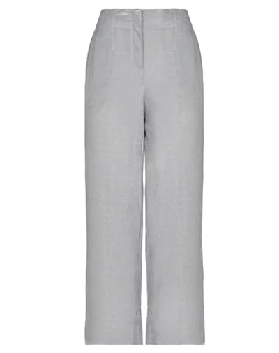 Shop Lorena Antoniazzi Woman Pants Silver Size 6 Silk, Viscose