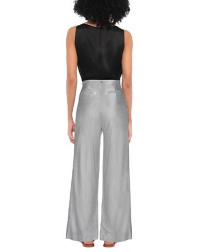 Shop Lorena Antoniazzi Woman Pants Silver Size 6 Silk, Viscose