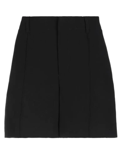Shop Chloé Woman Shorts & Bermuda Shorts Black Size 12 Triacetate, Polyester