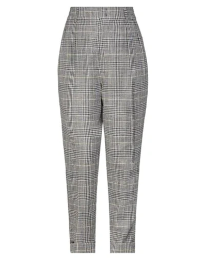 Shop Isabel Marant Woman Pants Grey Size 8 Linen, Silk, Viscose