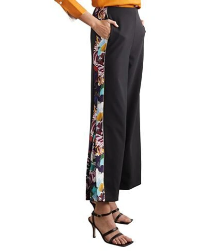 Shop Mary Katrantzou Woman Pants Black Size 6 Polyester, Elastane