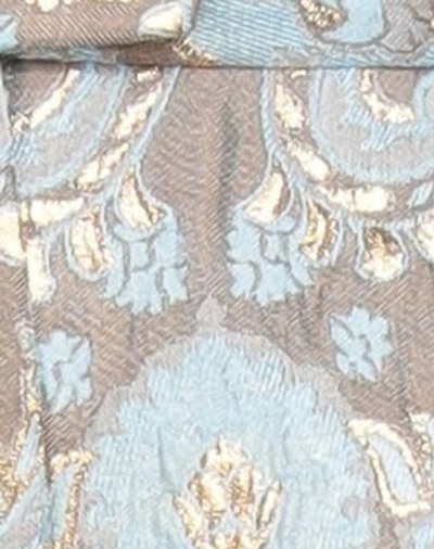 Sandro Ori Pleated Metallic Brocade Shorts In Dove Grey