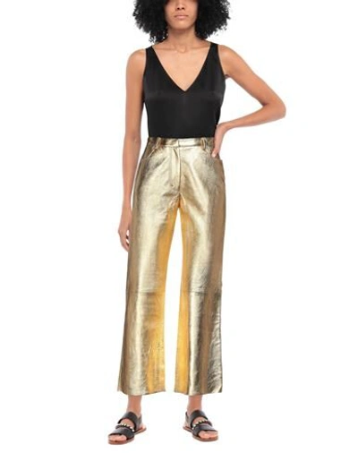 Sandro Pants In Gold