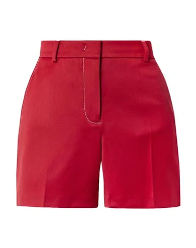 Shop Sies Marjan Woman Shorts & Bermuda Shorts Red Size 8 Virgin Wool