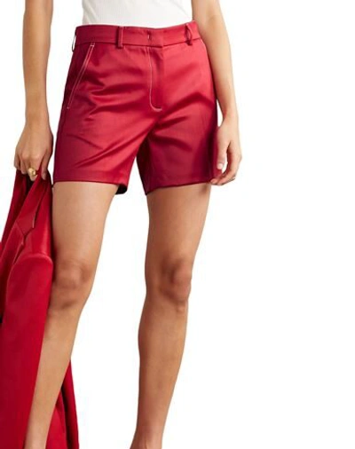 Shop Sies Marjan Woman Shorts & Bermuda Shorts Red Size 6 Virgin Wool