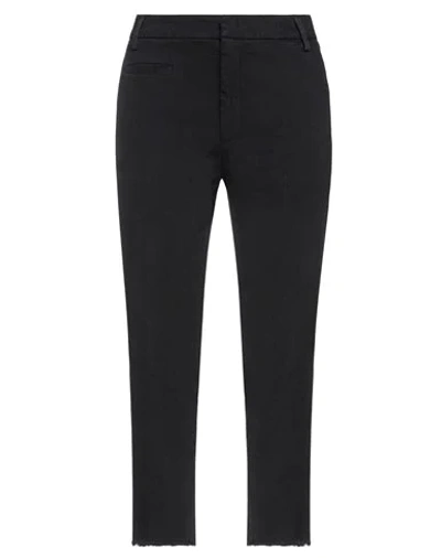 Shop Dondup Woman Pants Black Size 6 Cotton, Elastane
