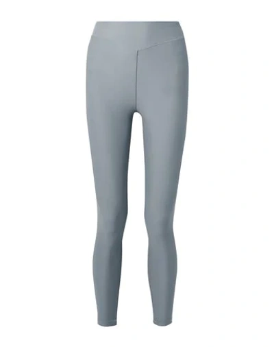 Shop Adam Selman Sport Woman Leggings Grey Size Xl Nylon, Elastane
