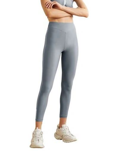 Shop Adam Selman Sport Woman Leggings Grey Size Xl Nylon, Elastane
