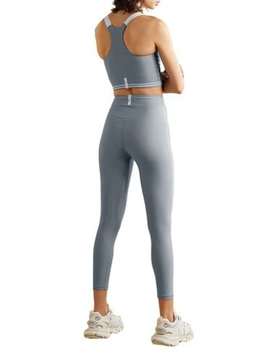 Shop Adam Selman Sport Woman Leggings Grey Size Xl Nylon, Elastane