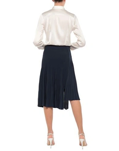 Shop Cedric Charlier Woman Midi Skirt Midnight Blue Size 4 Viscose, Polyamide