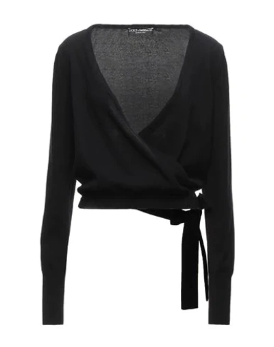 Dolce & Gabbana Woman Cardigan Black Size 6 Virgin Wool In Black
