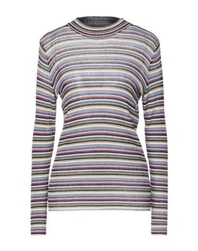 Shop Missoni Woman Sweater Blue Size 6 Viscose, Polyester